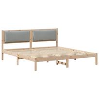 Lovos rėmas Šviesiai pilka 180 x 200 cm Kietos pušies mediena
