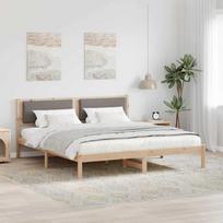 Lovos rėmas Taupe 180 x 200 cm Kietos pušies mediena