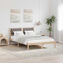 Lovos rėmas Taupe 150 x 200 cm Kietos pušies mediena