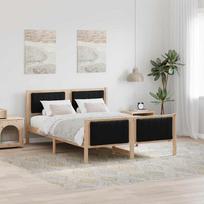 Lovos rėmas Ruda ir juoda 135 x 190 cm Pušies masyvas