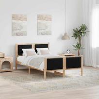 Lovos rėmas Ruda ir juoda 120 x 190 cm Pušies masyvas