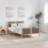 Lovos rėmas Ruda ir taupe 120 x 190 cm Pušies masyvas