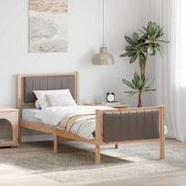 Lovos rėmas Ruda ir taupe 80 x 200 cm Pušies masyvas