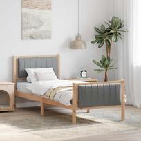 Lovos rėmas Ruda ir šviesiai pilka 75 x 190 cm Pušies masyvas