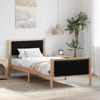 Lovos rėmas Ruda ir juoda 90 x 190 cm Pušies masyvas