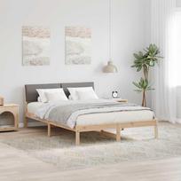 Lovos rėmas Ruda ir taupe 150 x 200 cm Pušies masyvas