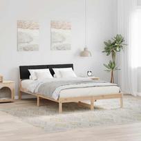 Lovos rėmas Ruda ir juoda 160 x 200 cm Pušies masyvas