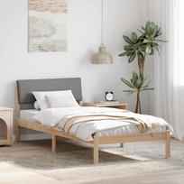 Lovos rėmas Ruda ir taupe 90 x 190 cm Pušies masyvas