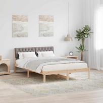 Lovos rėmas Ruda ir taupe 150 x 200 cm Pušies masyvas