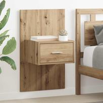 Šalia lovos spintelė 2 pcs Amatininkų ąžuolas 50 x 32,5 x 80cm