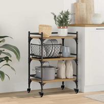 Virtuvės vežimėlis Amatininkų ąžuolas 50 x 35 x 75.5 cm