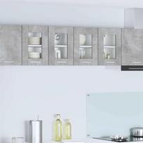 Pakabinama spintelė 2 pcs Betono pilka 60 x 31 x 40 cm