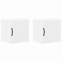 Virtuvės spintelė 2 pcs Balta 40 x 31 x 40 cm Apdirbta mediena