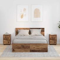 Naktiniai staliukai 2 pcs Senovinis medis 30,5 x 30 x 43 cm