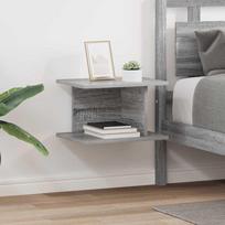 Naktinis staliukas 2 pcs Pilkas Sonoma 40 x 30 x 25 cm