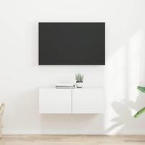 TV sieninė spintelė 2 pcs Blizgus baltas 60 x 31 x 29.5 cm