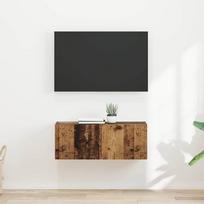 TV sieninė spintelė 2 pcs Senovinis medis 60 x 31 x 29.5 cm