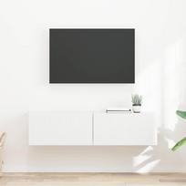 TV sieninė spintelė 2 pcs Balta 60 x 31 x 29.5 cm