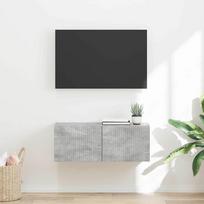 TV sieninė spintelė Betoninė 60 x 31 x 29.5 cm Apdirbta mediena