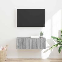 TV sieninė spintelė Pilkas Sonoma 60 x 31 x 29.5 cm