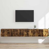 TV sieninė spintelė 2 pcs Rūkyta ąžuolas 98 x 31 x 29,5 cm