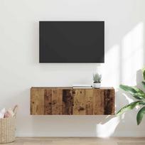 TV sieninė spintelė Senovinis medis 98 x 31 x 29,5 cm