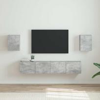 TV sieninė spintelė 2 pcs Betoninė 30 x 31 x 40 cm