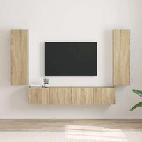 TV sieninė spintelė 2 pcs Sonoma 30 x 31 x 100 cm