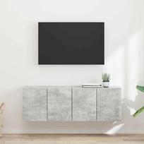 TV sieninė spintelė 2 pcs Betono pilka 59,5 x 31 x 40 cm