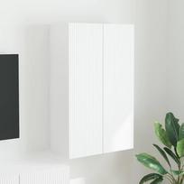 TV sieninė spintelė Balta 59,5 x 31 x 100 cm Apdirbta mediena