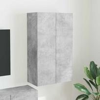 TV sieninė spintelė Betono pilka 59,5 x 31 x 100 cm