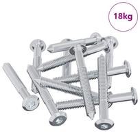 Varžtas 1800 pcs Sidabro M6 x 50 mm Plienas