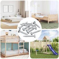 Medinis varžtas 8182 pcs Sidabro M4 x 28 mm Geležis