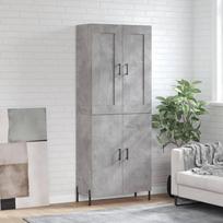 Komoda, betono pilkos spalvos, 69,5x34x180cm, apdirbta mediena