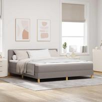 LED Čiužinio Lova su čiužiniu su LED Taupe 180 x 200 cm audinys