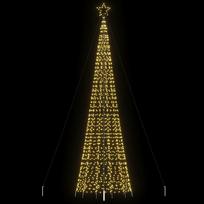 LED Kalėdų eglutė su smaigaliais 1534 LED Šiltai balta 500 cm