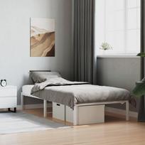 Metalinis lovos rėmas, baltos spalvos, 90x200cm