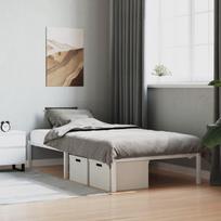 Metalinis lovos rėmas, baltos spalvos, 107x203 cm