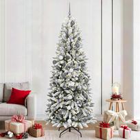Dirbtinė Kalėdų eglutė su 300 LED s stovu Balta 210 cm