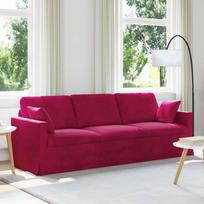 Sofa Vyno raudona 228 x 78 x 80 cm Aksomas