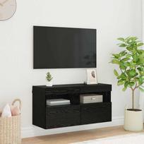 TV sieninė spintelė Juodas ąžuolas 80 x 30 x 40 cm