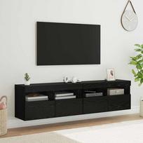 TV sieniniai spintelės 2 pcs Juodas ąžuolas 80 x 30 x 40 cm
