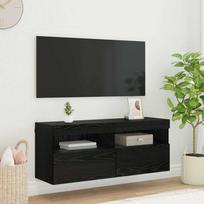 TV sieninė spintelė Juodas ąžuolas 100 x 30 x 40 cm