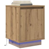 naktinė spintelė su LED lemputėmis Artisan ąžuolas 38x34x50 cm