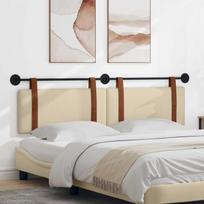 Kabantysis galvūgalis Kreminė 170 x 55 x 5 cm Antikinis PU