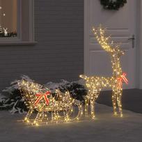 Elnių tempimo roges su 200 LED Šilta balta 70 x 26 x 129 cm PET
