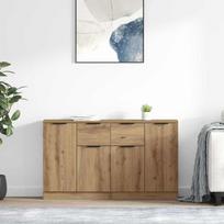 Šoninės lentynos 2 pcs Amatininkų ąžuolas 60 x 30 x 70 cm