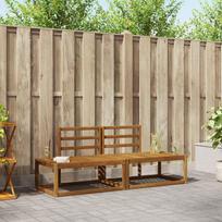 Lauko sofos komplektas 2 pcs Natūrali 182,5 x 63 x 73 cm