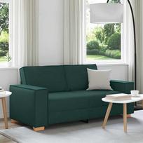 Dvivietė sofa, tamsiai žalia, 180x78x84 cm, audinys