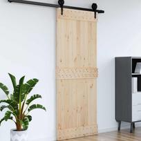 Duris NARVIK Natūrali 90 x 210 cm Kietos pušies medžio durys